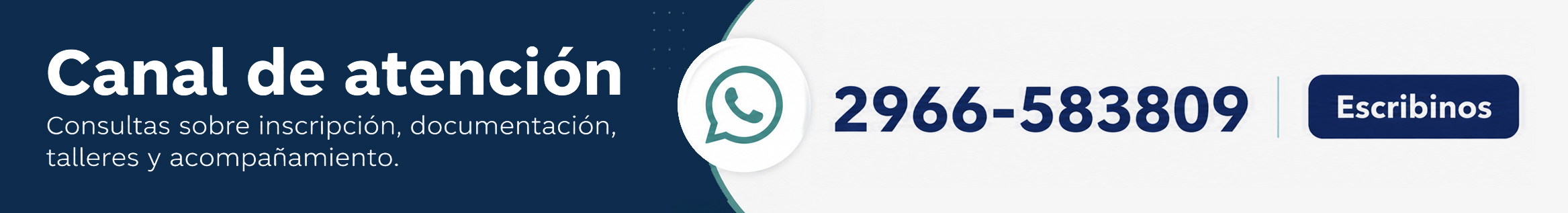 Canal de atención RUAGFA por WhatsApp